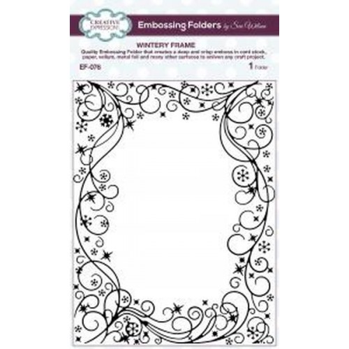 Wintery Frame Embossing folder EF-076